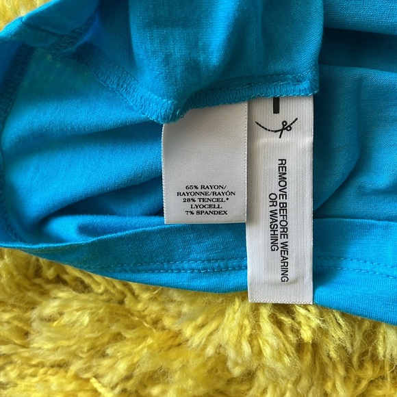 Ann Taylor Blue Wrap Top - Picture 4 of 4